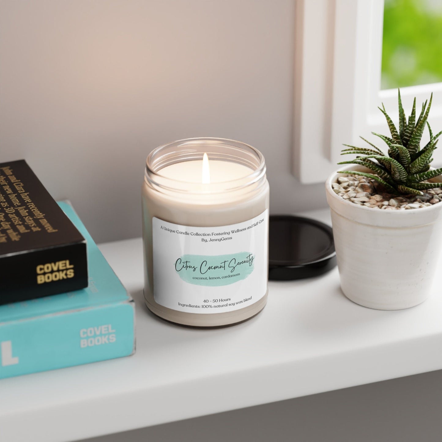 Wellness & Self Care Soy Candle – Relaxing Spa Candle for Tranquility, Stress Relief, and Meditation