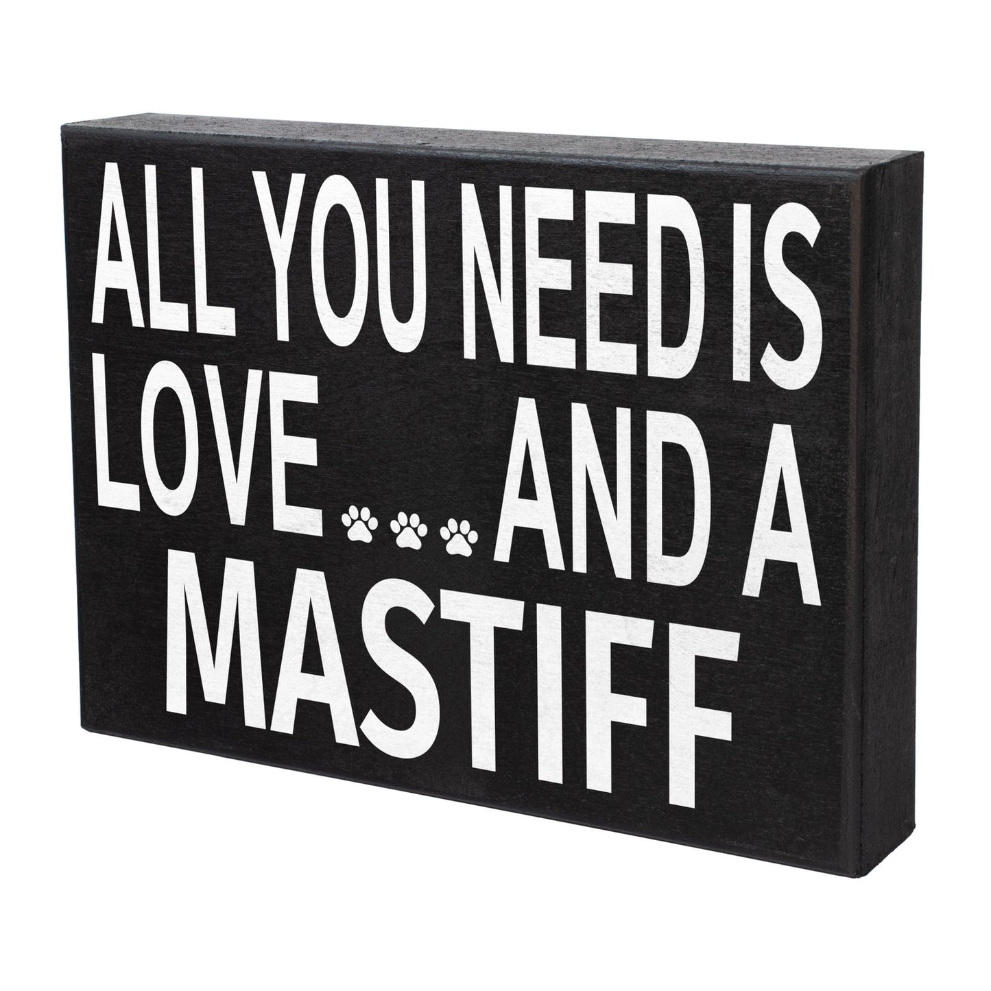 JennyGems Mastiff Gifts Mastiff Sign, Love and a Mastiff, Mastiff Mom