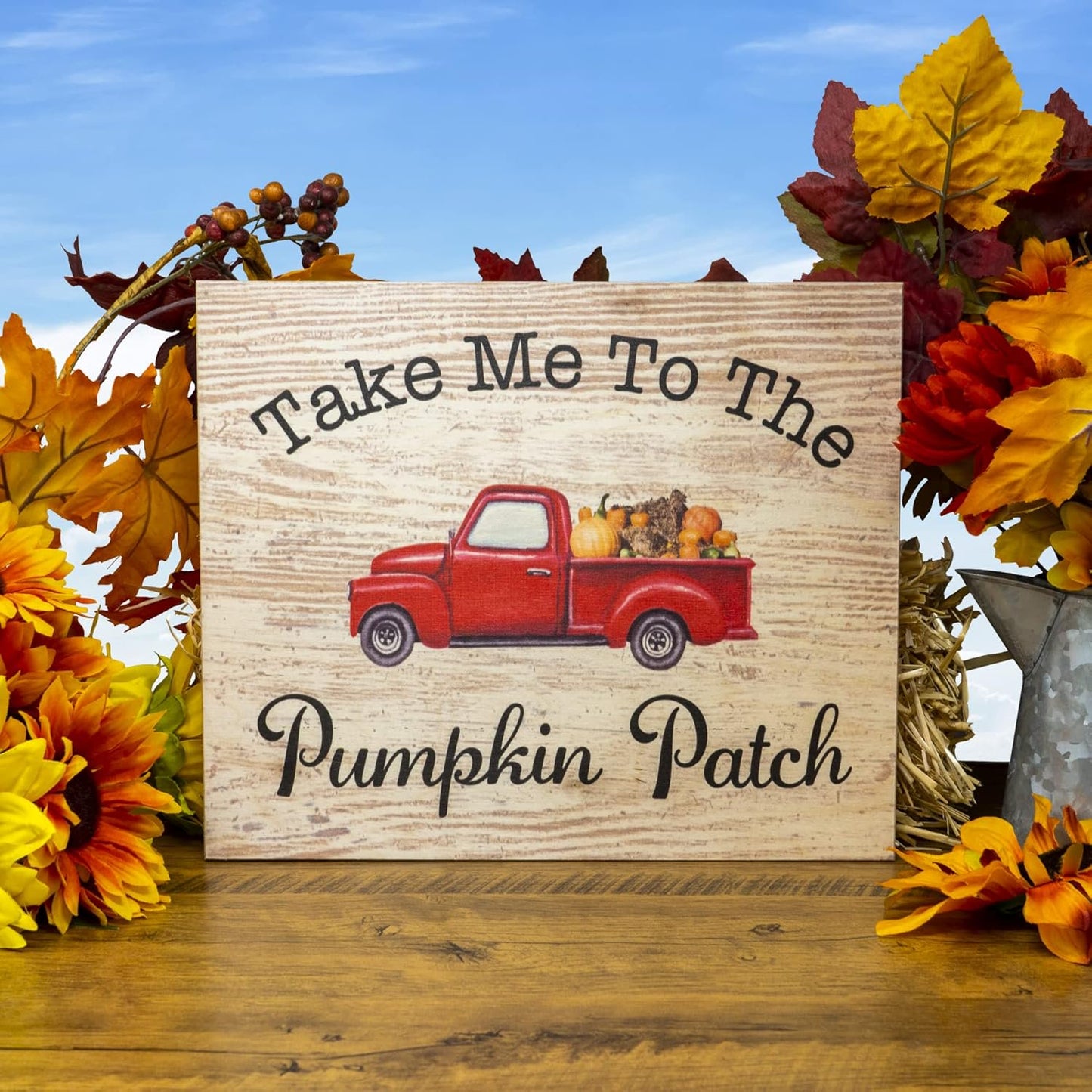 Take Me To the Pumpkin Patch Fall Harvest Sign