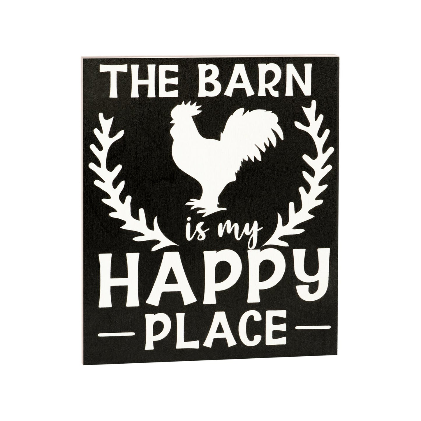 JennyGems Barn Is My Happy Place, Farmhouse Decor, Rustic Barn Sign, Barn Gifts