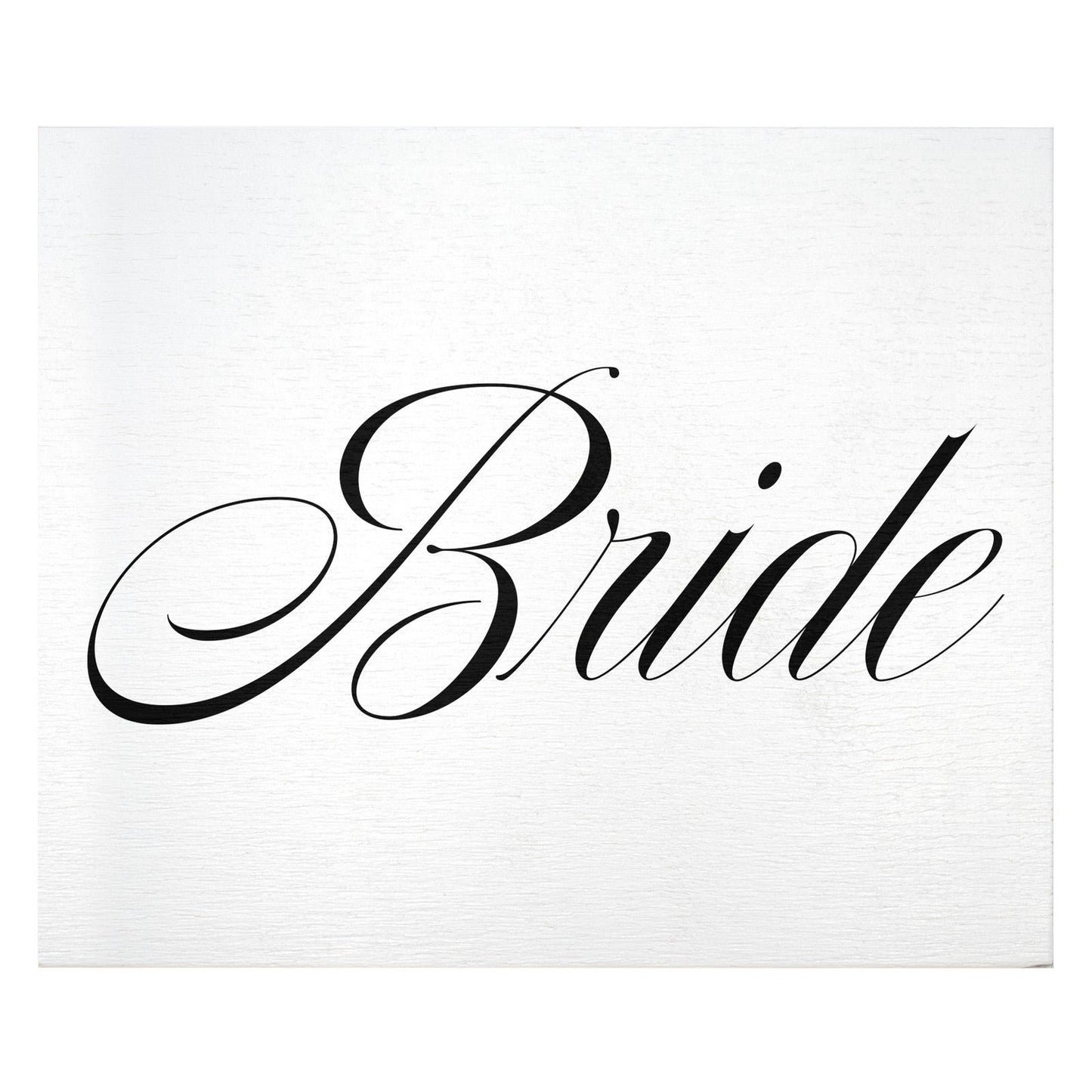 JennyGems Bride And Groom Wedding Chair Signs, Wedding Reception Decor (White)