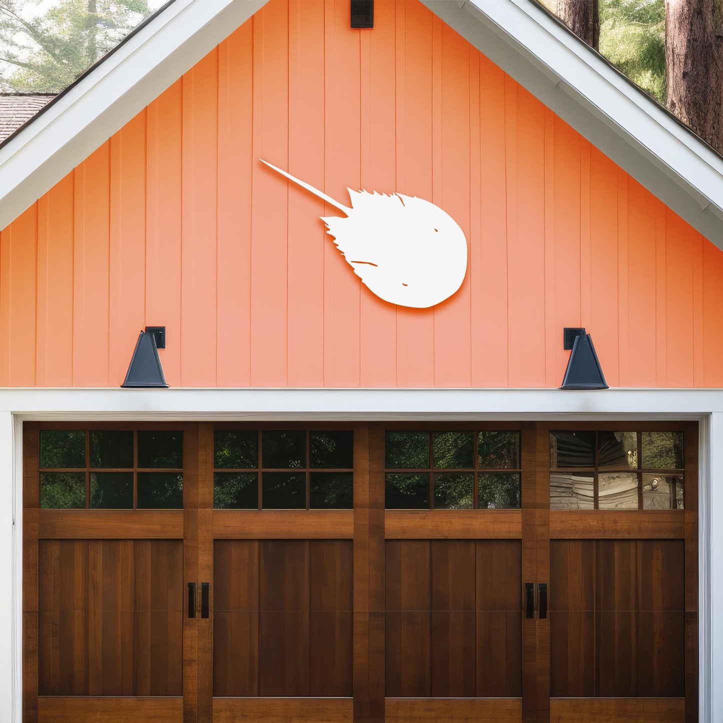 Horseshoe Crab Outdoor Sign: Coastal PVC Wall Decor