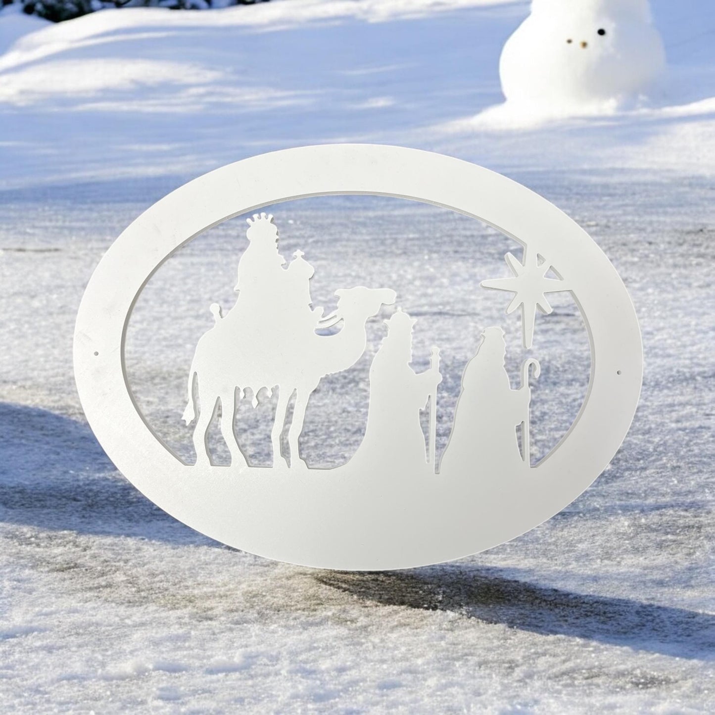 Three Kings Christmas Decoration: PVC Indoor Outdoor Wisemen Display