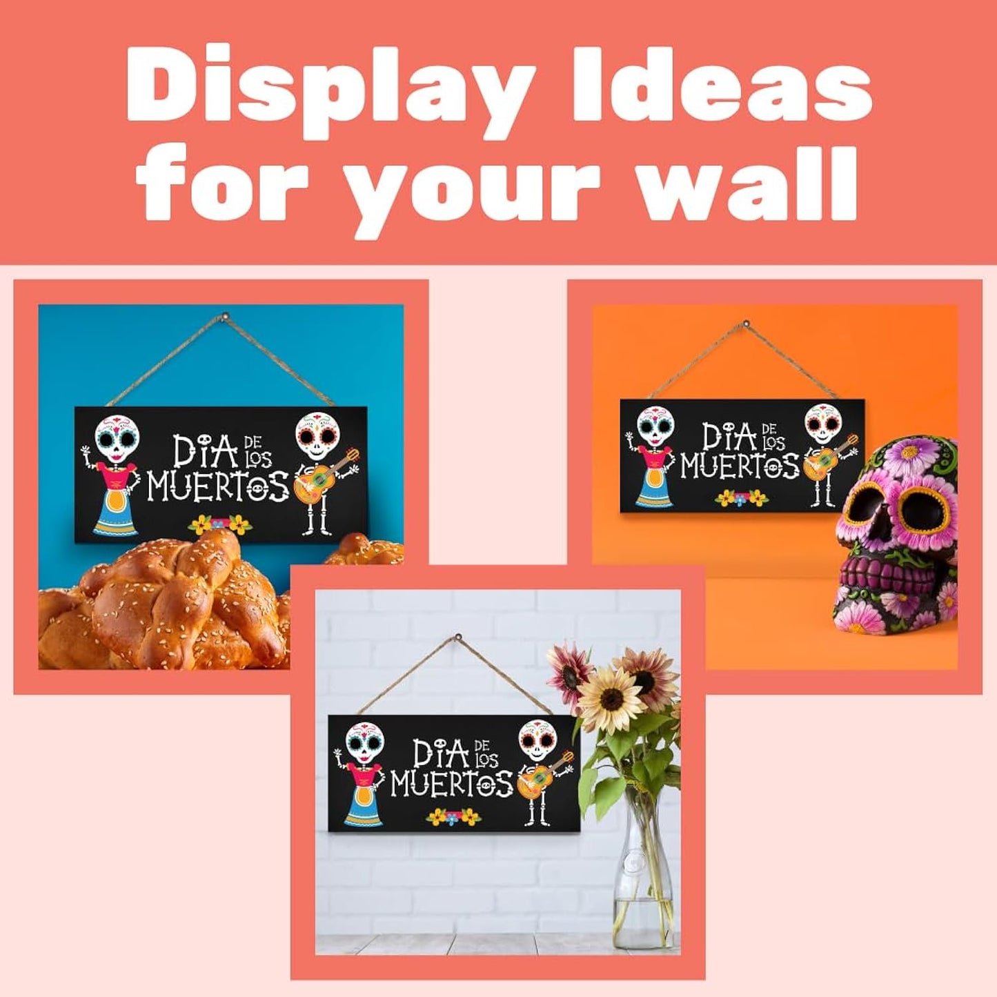 Day of the Dead Sign, Dia De Los Muertos Decor