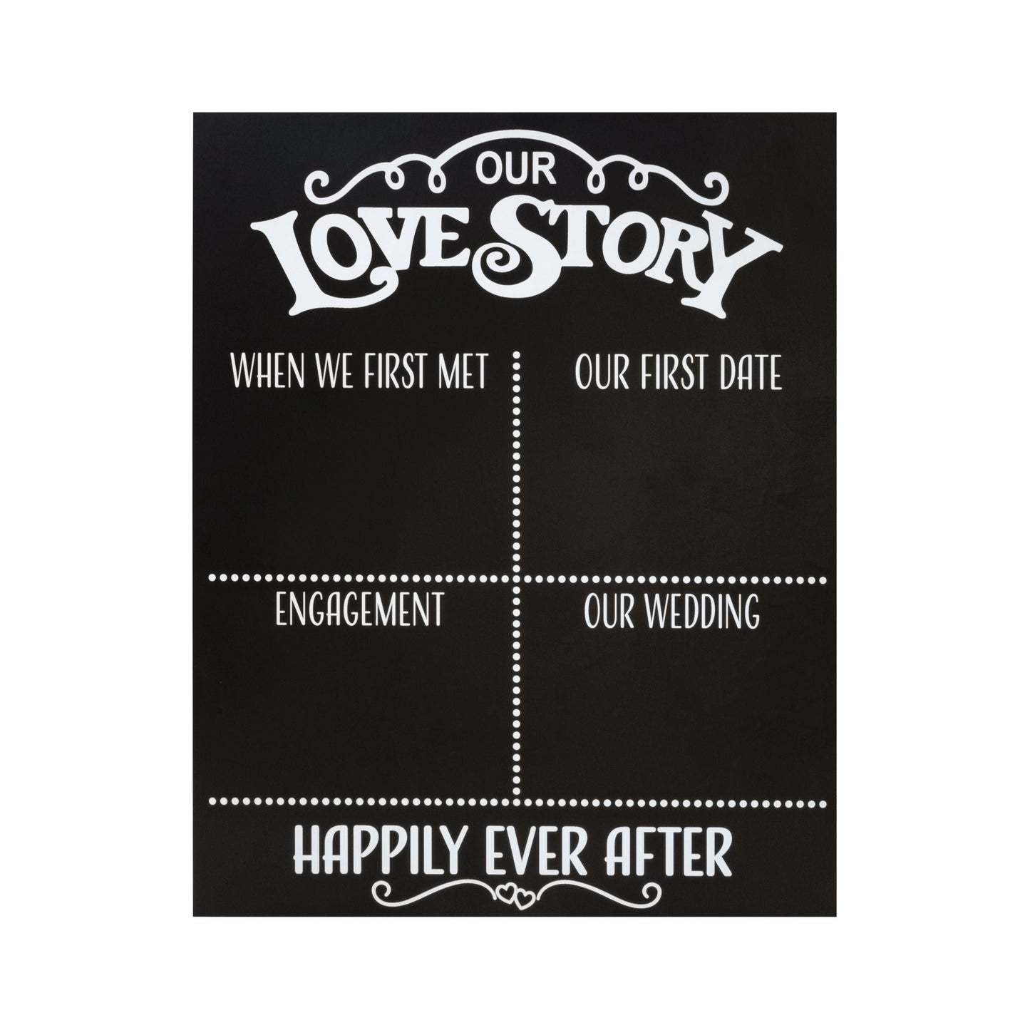 Our Love Story Chalkboard