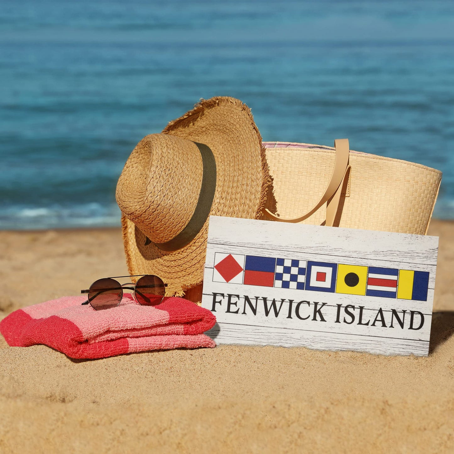 JennyGems Delaware Gifts, Fenwick Island Delaware Souvenirs, Delaware Sign, Delaware Decor, Beach Decor, Made in USA