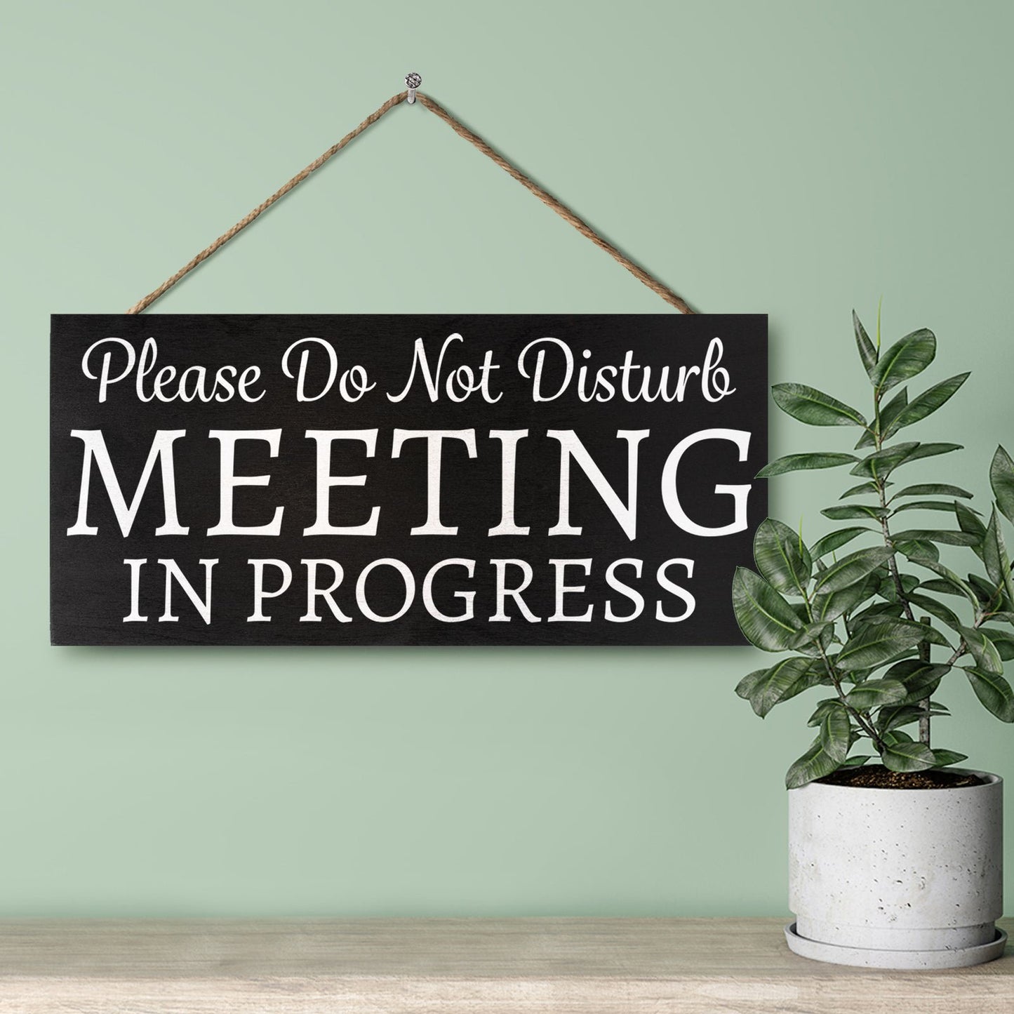 JennyGems Do Not Disturb, Meeting In Progress Sign, In a Meeting Wall Sign