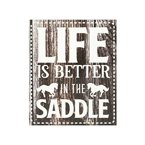 JennyGems Life Is Better in the Saddle, Farmhouse Decor, Horse Gifts Decor