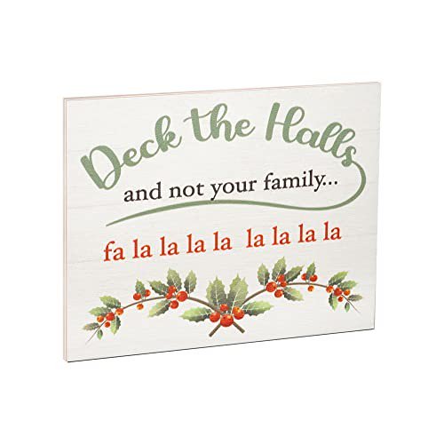 JennyGems Deck The Halls, Christmas Decorations, Holiday Decor, Funny Sign
