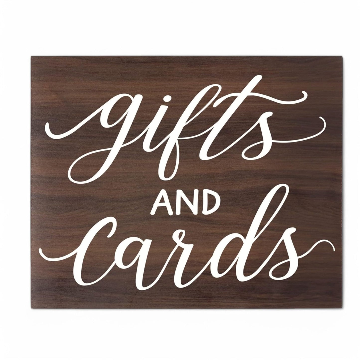 JennyGems Gifts and Cards Sign, Wedding Decor, Party Signs, Birthday, Engagement, Bridal Shower Party Decor, Brown
