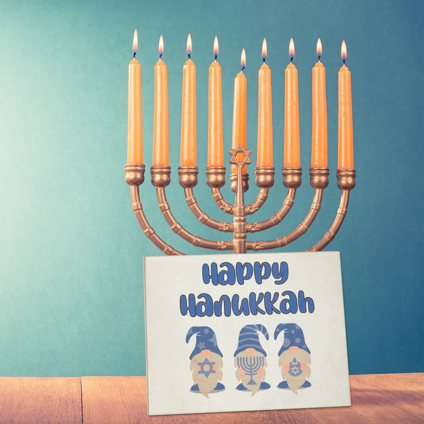 JennyGems Hanukkah Decorations Happy Hanukkah Sign, Hanukkah Gnomes Gift