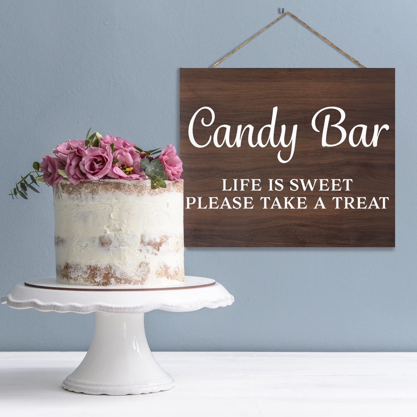 Candy Buffet Sign, Wedding and Event Decor, Black