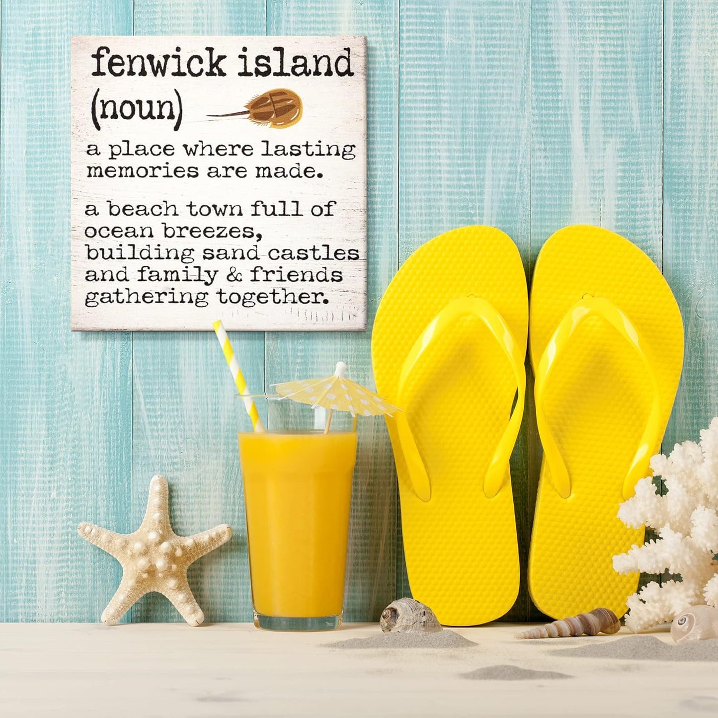 Fenwick Island Wooden Sign, Memories