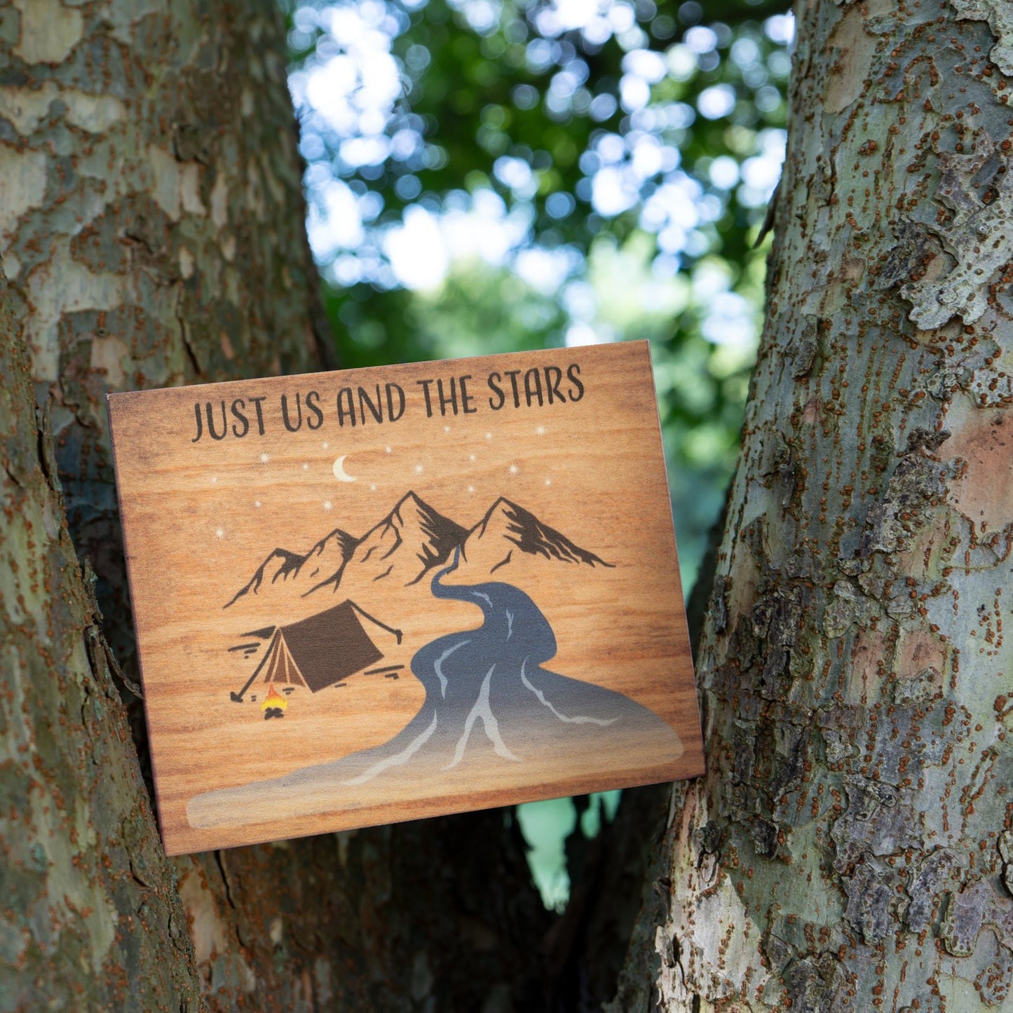 JennyGems Camper Gifts for Women, Gift for Campers (Just Us and the Stars) Sign