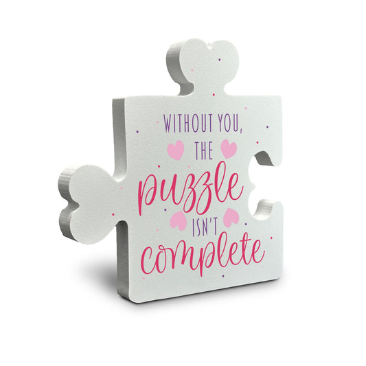 Valentines Day Decor, Without You the Puzzle Isn't Complete PVC Puzzle Sign