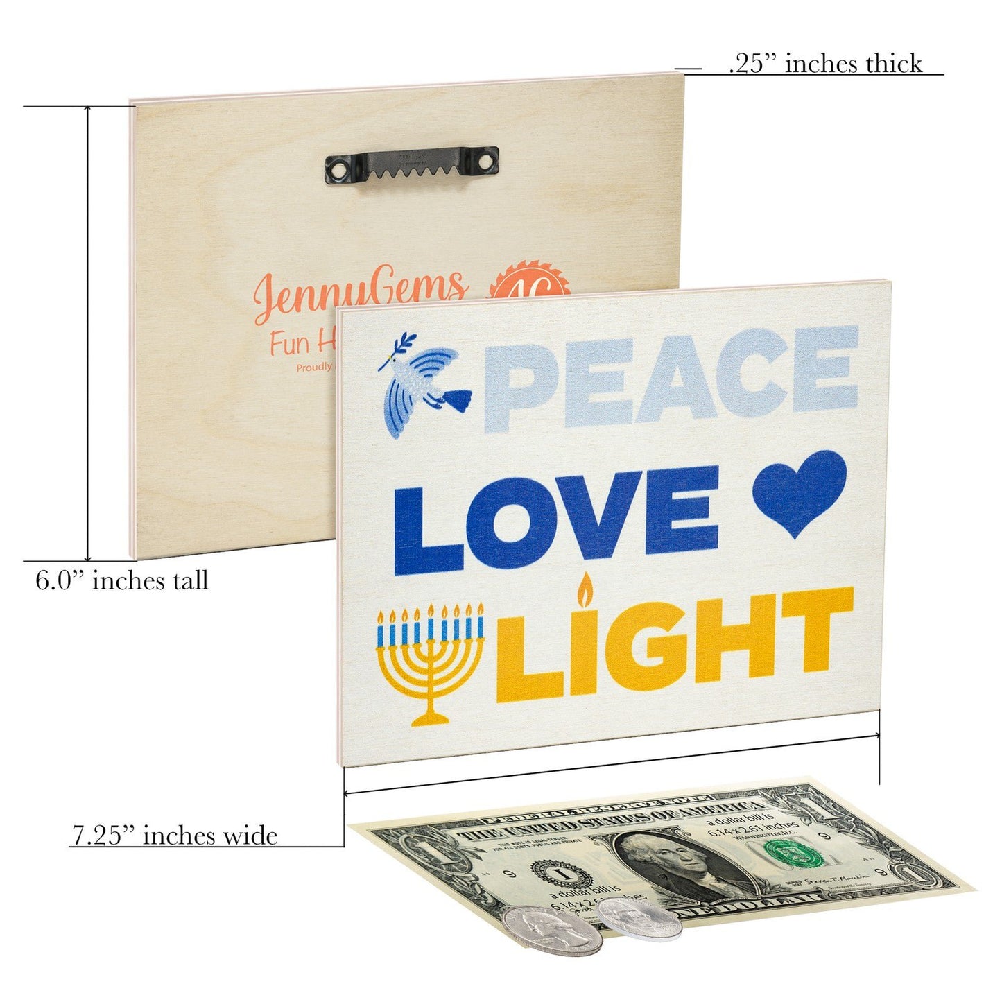 JennyGems Hanukkah Decorations Hanukkah Party Decorations, Hanukkah Gifts Sign