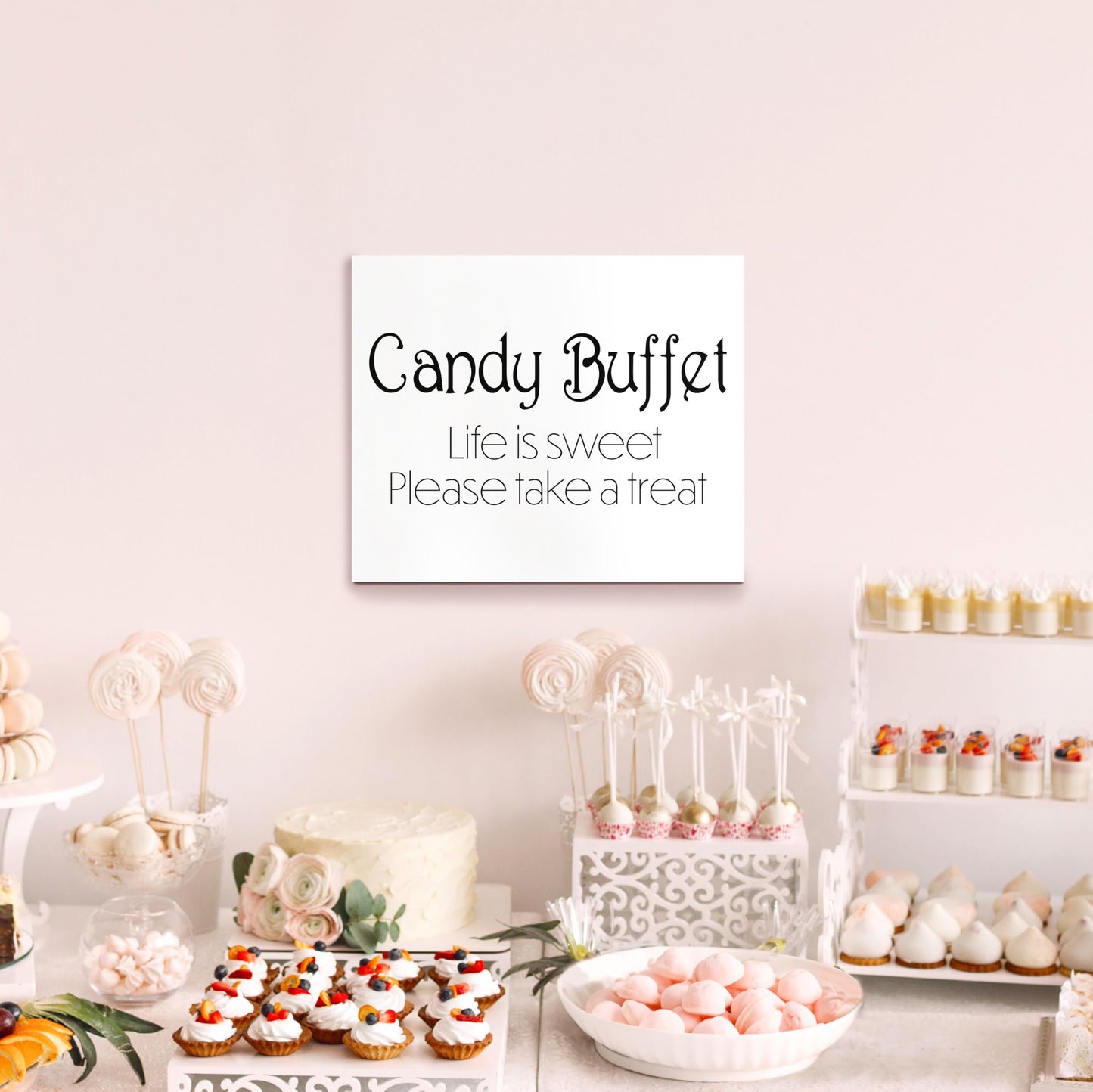 Candy Buffet Sign, Weddings and Event Decor