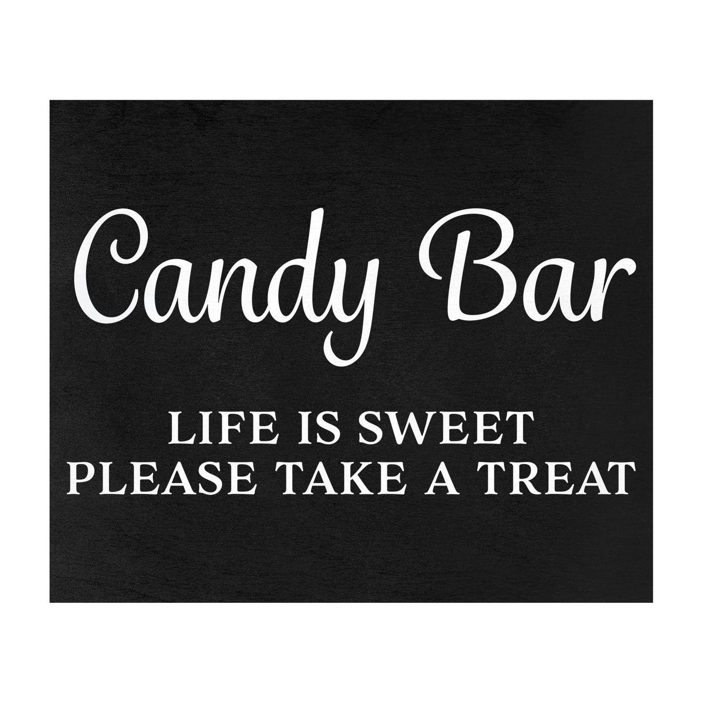Candy Buffet Sign, Wedding and Event Decor, Black