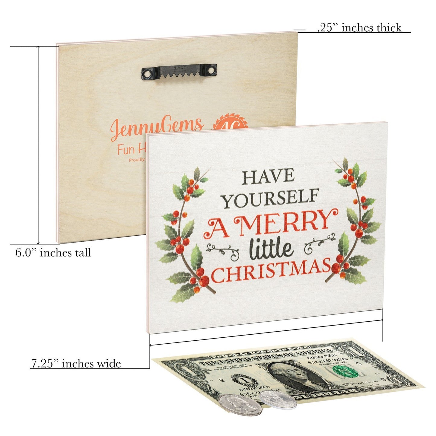 JennyGems Merry Little Christmas, Christmas Decorations, Holiday Christmas Gifts