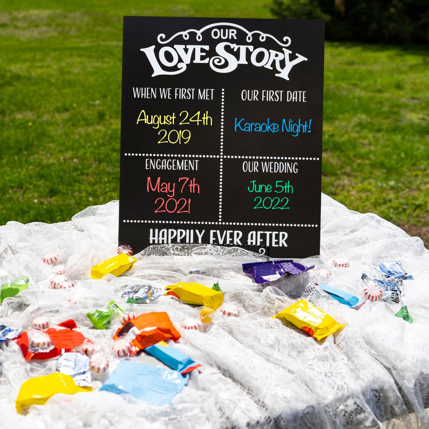 Our Love Story Chalkboard