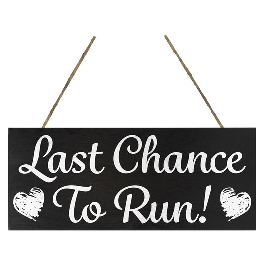 JennyGems Wedding Decor, Funny Wedding Signs for Ring Bearer (Black)