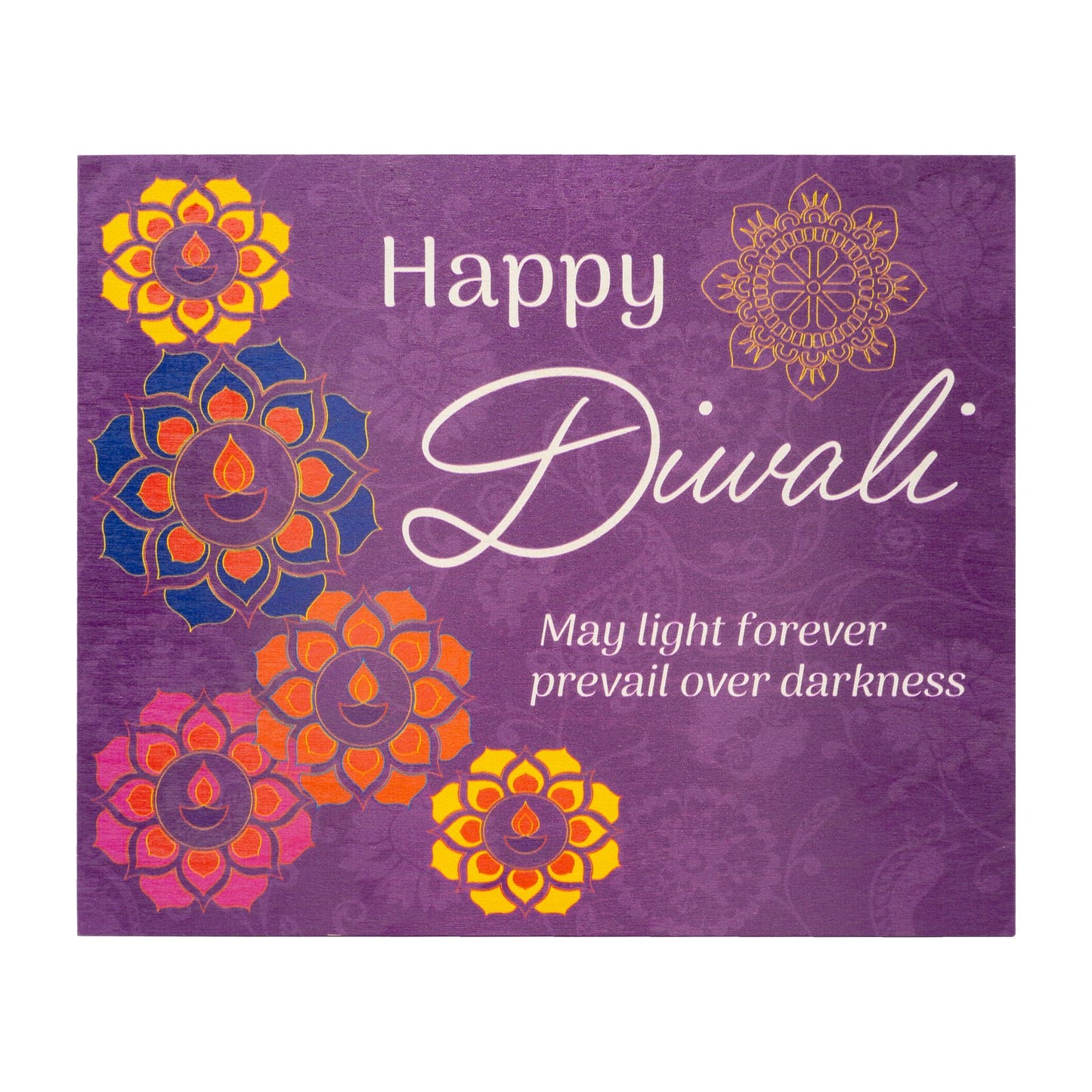 JennyGems Happy Diwali Decorations for Home, Diwali Gifts, Diwali Decor (Purple)