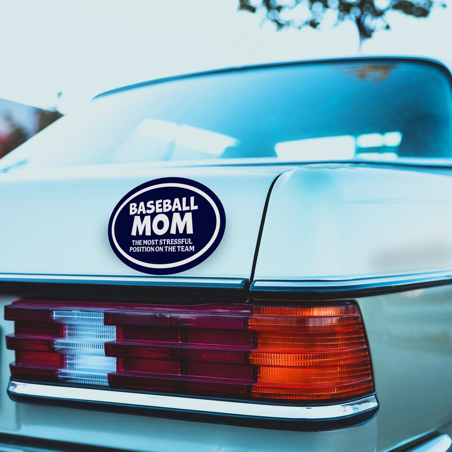Funny Baseball Mom Magnet: Stressful Position Team Mom Gift