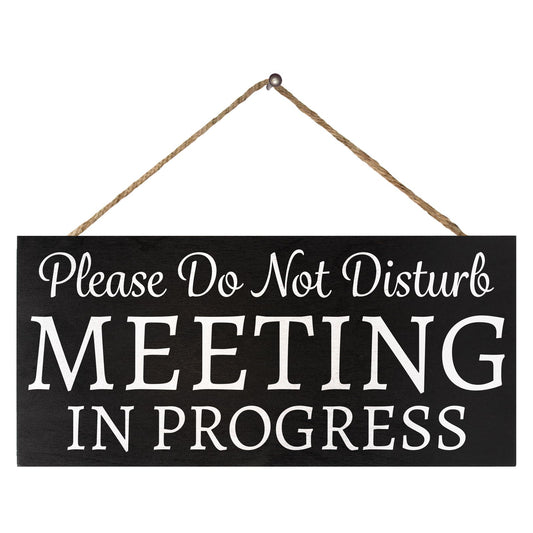 JennyGems Do Not Disturb, Meeting In Progress Sign, In a Meeting Wall Sign