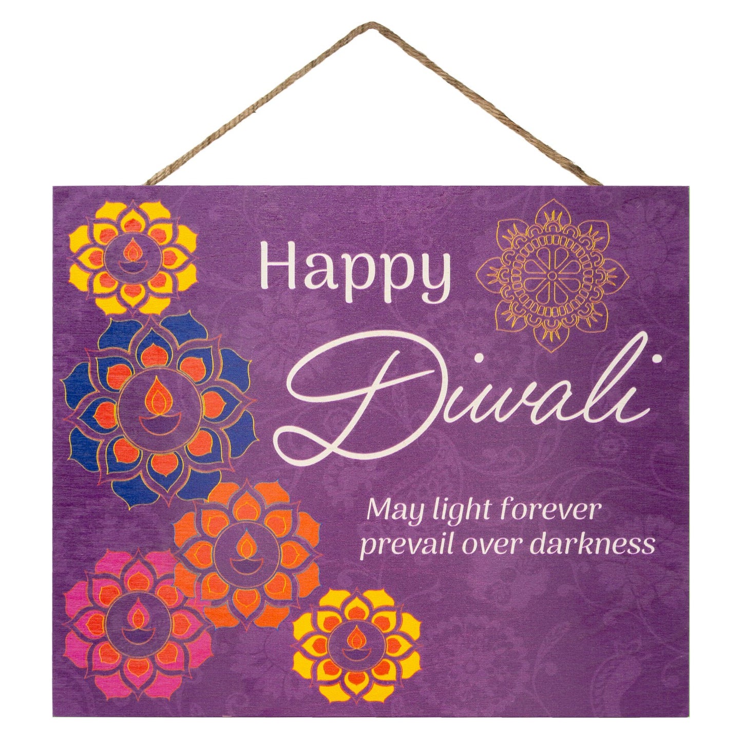 JennyGems Happy Diwali Decorations for Home, Diwali Gifts, Diwali Decor (Purple)