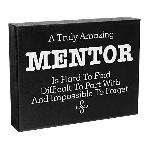 JennyGems Boss Gifts, Mentor Gifts, Gifts for Leader, Boss Mentor Leader Appreciation Gifts, 8x6 Inch Wood Sign, Bosses Day Gift, Gift for Mentor, Leader Gifts, Going Away Gifts Retirement Gifts