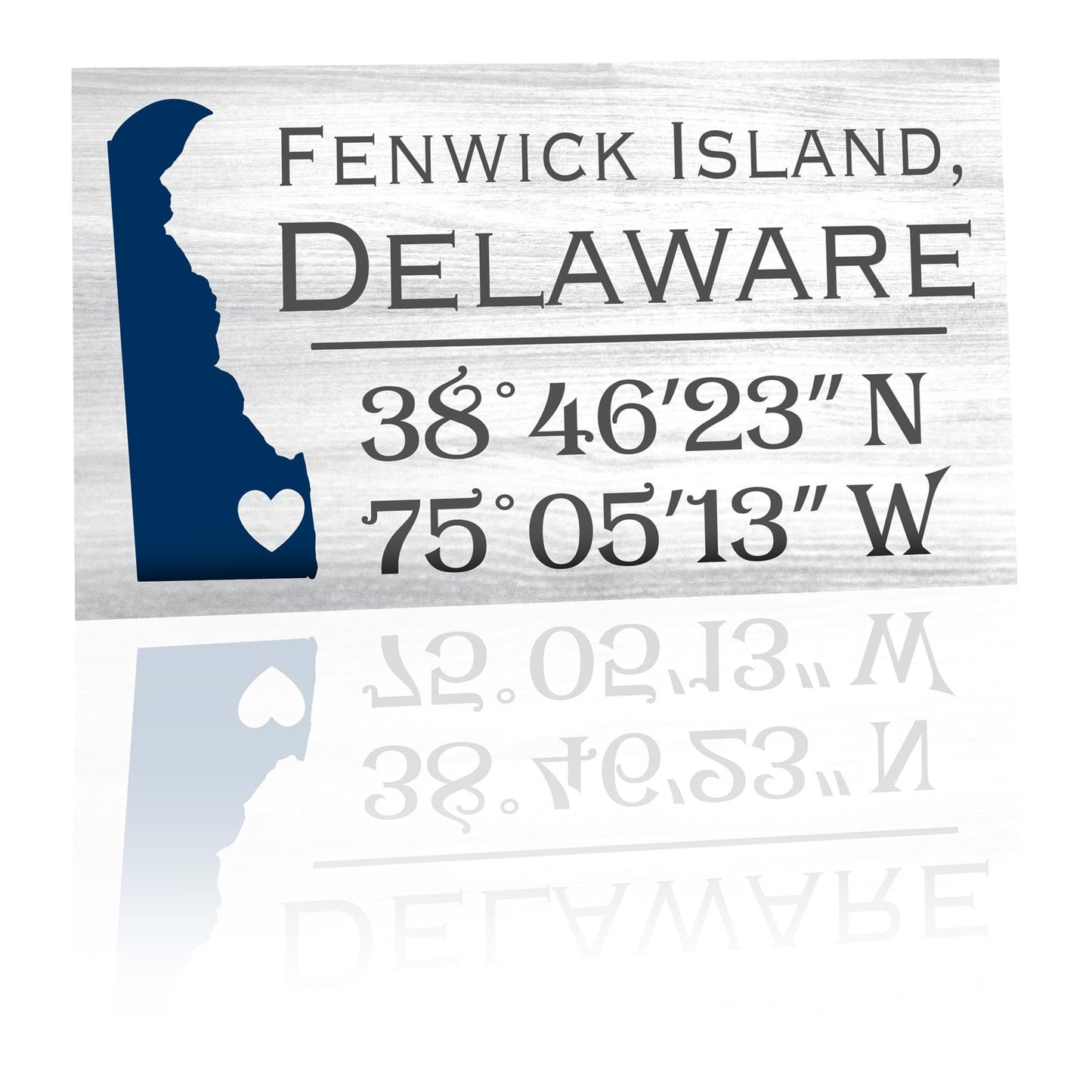 JennyGems Delaware Gifts, Fenwick Island Delaware Souvenirs, Delaware Sign, Delaware Decor, Beach Decor, Made in USA