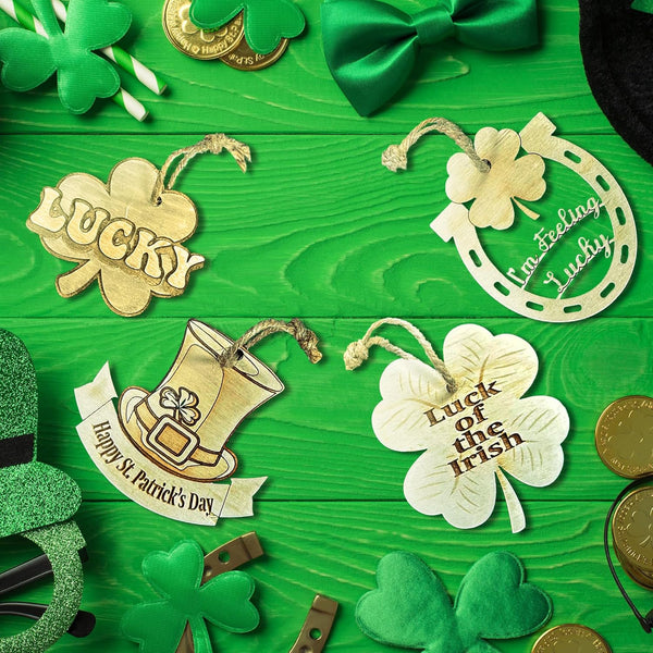St. Patrick's Day Wooden Ornament Set