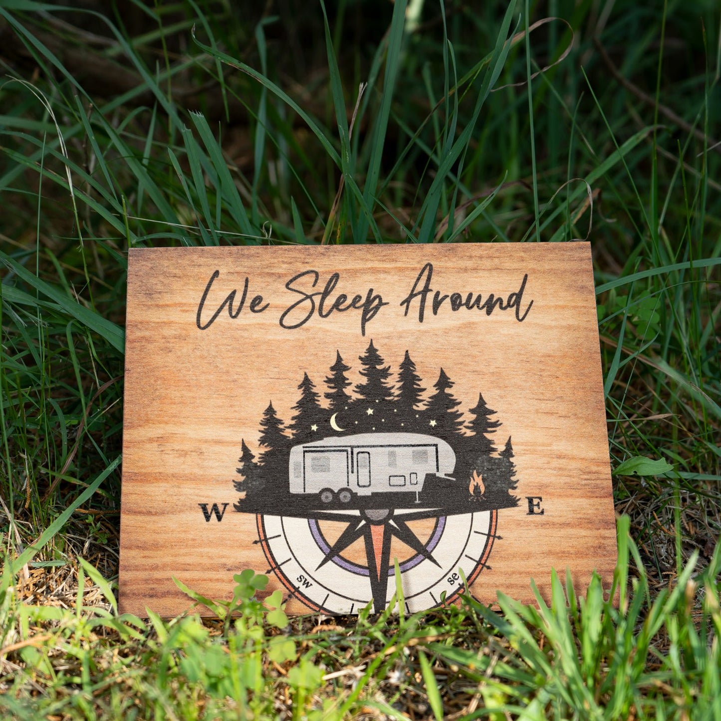 JennyGems Camper Gifts for Women, Gift for Campers (We Sleep Around) Camp Sign