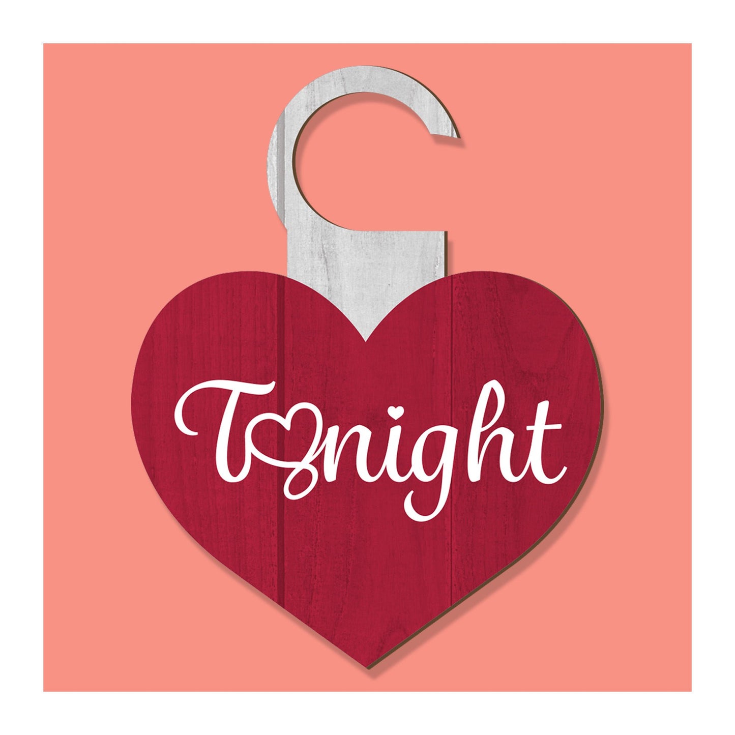 Funny Date Night Decision Sign for Him or Her, Tonight Not Tonight Reversible Door Hanger, Couples Gift, Made in USA