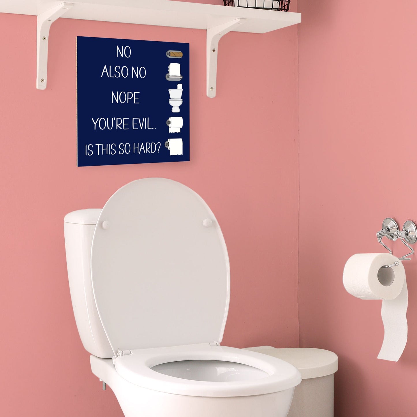 Funny Changing the Toilet Paper Sign