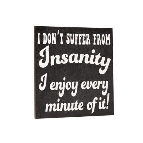 Funny Insanity Quote Fridge Magnet: Sassy Office Decor