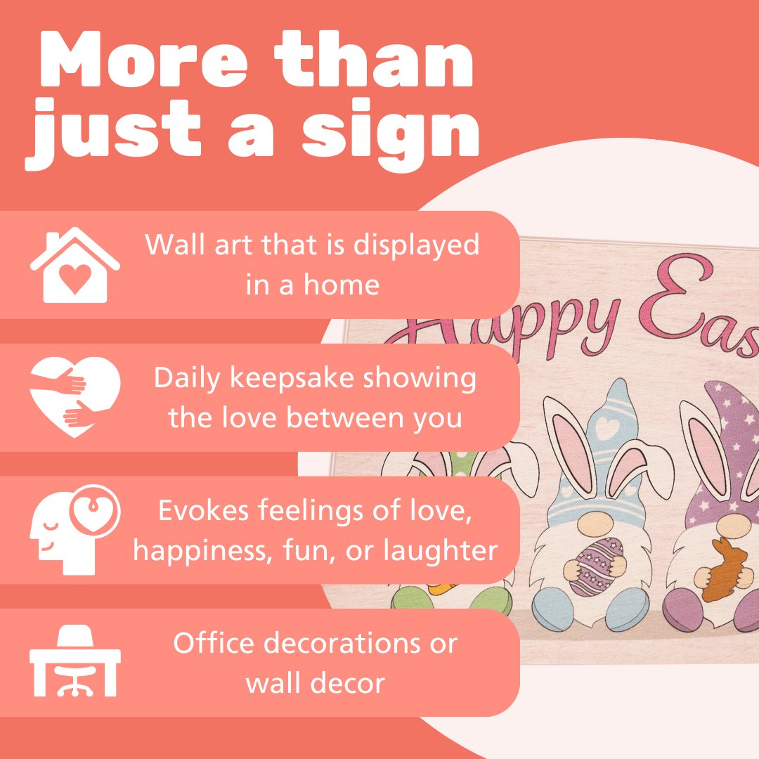 JennyGems Easter Decorations Happy Easter Gnomes, Farmhouse Easter Decor