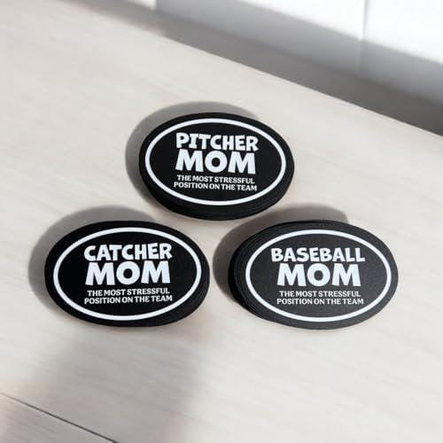 Baseball Mom Magnet Set: Funny Catcher & Pitcher Mom Gifts