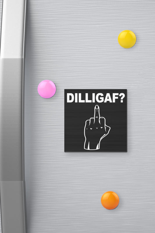 DILLIGAF Funny Fridge Magnet: Inappropriate Humor, Kitchen Decor