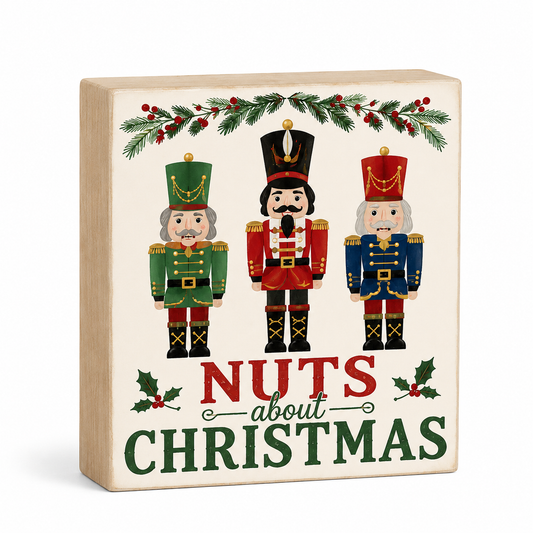 Nutcracker Wood Sign, Christmas