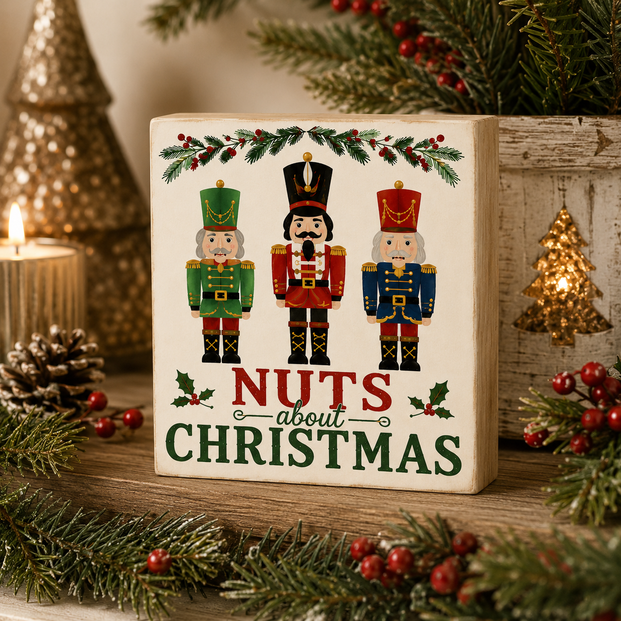Nutcracker Wood Sign, Christmas