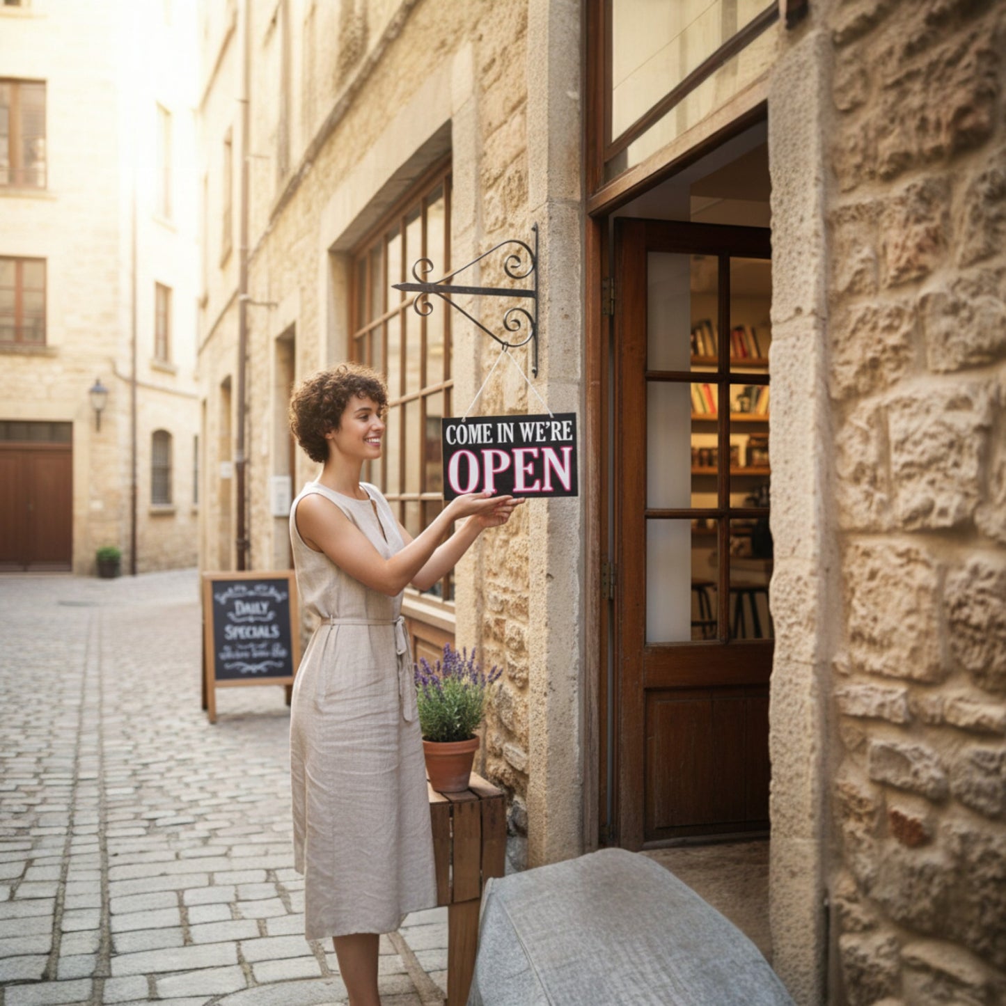 Open and Closed Sign for Business, Reversible