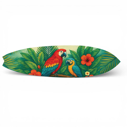 Tropical Parrot Surfboard