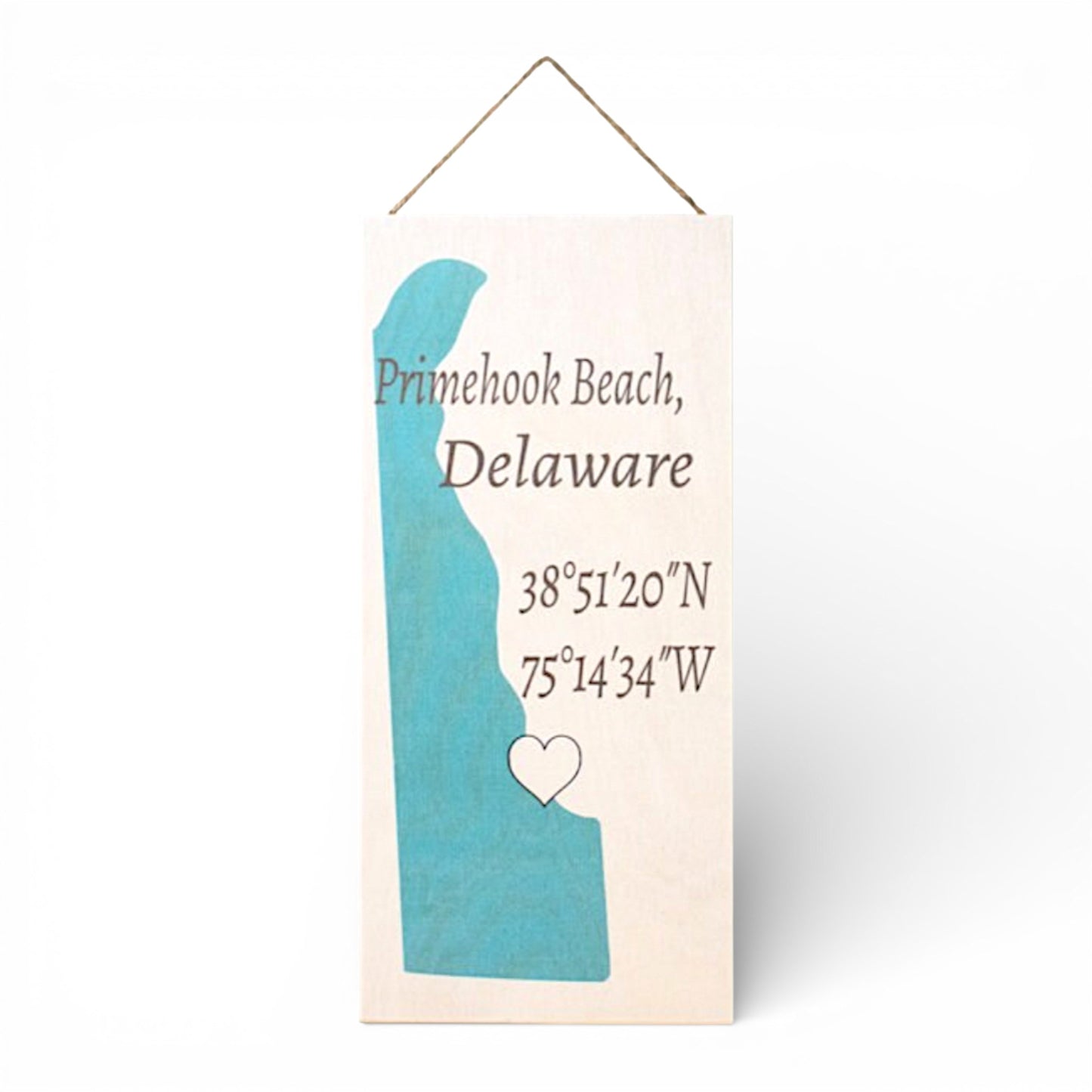 Primehook Beach, Delaware Wooden Sign