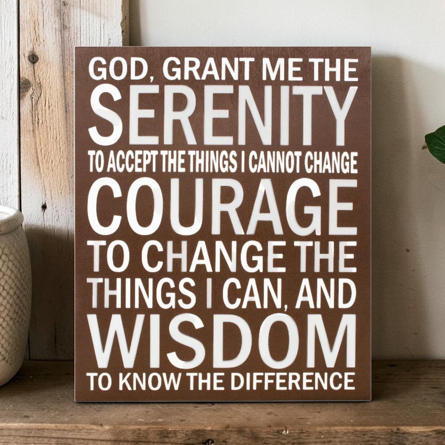 Serenity Prayer Sign